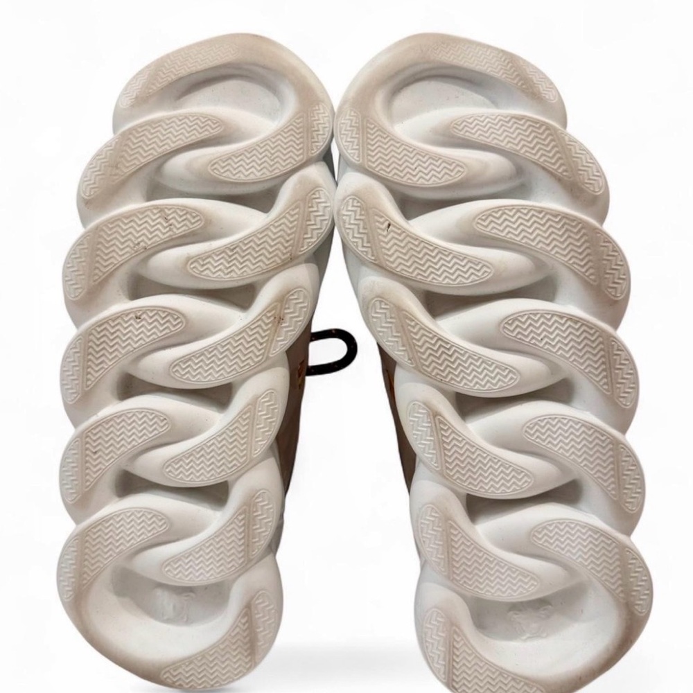 Versace Chain Reaction Baroque Sneakers IT40/US Men7/US Women10 Blue & Yellow - Picture 7 of 10